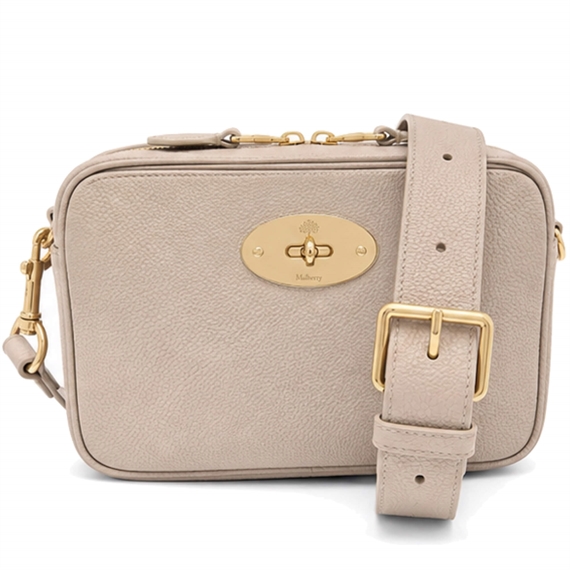 Mulberry Darley Camera Cashmere Taupe Small Classic Grain